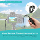 Wired Remote Shutter Release Control Nikon Z5 Ii  Z50 Ii Dc-3 Connector