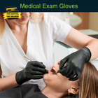 Black Vinyl Disposable Gloves - Powder And Latex Free Medical Exam Gloves                   