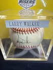 Larry Walker Auto Bundle Signed Baseball   Topps Autograph Card 04 50 2x Hof