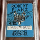 Stevie Ray Vaughan   Psa   Autograph Stage Hand Pass Signed   Robert Plant