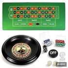 Casino Night Complete Game Set Include 16   Green Roulette Wheel 35  X 16 