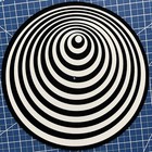 Turntable Slipmat For Vinyl Records 12  Dj Slip Mat Twilight Zone Spiral Vinyls
