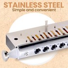 10 Hole 40 Tones Chromatic Harmonica Key C Mouth Organ With Harp In Case Red