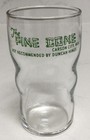 Advertising Pine Cone Cafe Restaurant Drink Juice Glass Carson City Nevada