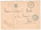 1899 Djibouti French Somali Coast Registered Cover To Paris