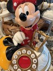 Vintage Disney Minnie Mouse Dial Phone Telemania Talks Cord Desk Phone Untested