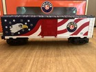 Lionel Lighted Patriotic Usa Box Car In Original Box 6-36758  comes As Is 