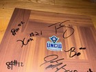 2024-2025 Uncw Seahawks Basketball Team Signed 12x12 Floor Tile Coa