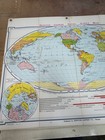 Vintage Denoyer-geppert Cloth Map  World 1918-1937