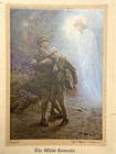 1915 Wwi White Comrade Swinstead Christ Vision Red Cross Medic Print Battlefield