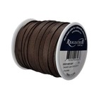 Deerskin Lace Spool 3 16  X 50 Ft Chocolate - Craft Jewelry Garment Leather Lace