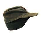 Vintage 1940s-1950s Phillips 66 Gas Station Oil Hat Quilt Lined Ear Flaps Green