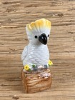 Cockatoo Parrot Tiki Mug Ceramic Cup 8 75  Tall White Glaze 22 Oz New