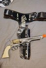 Rare 1950s Hubley Colt 45 Capgun And Holster Working Condition