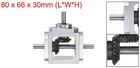 90 Degree Right Angle Bevel Gearbox 1 1 Forward Double Output Shaft 1m 20 Teeth