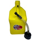 5 5 Gallon Kp Cans Square Racing Jug Utility Can W  15in Clear Hose Multi Use