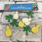 Scrapbooking Embellishments Craft Lot Diecut Hearts Jewel Flowers Pineapples