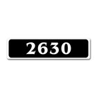Custom Street Address Aluminum Sign Plaque House Street Number