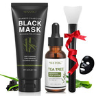 Blackhead Peel Off Face Mask   3-in-1 Blackhead Remover Mask With Brush   Tea   