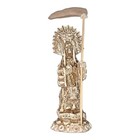 Santa Muerte Azteca Hueso Curada 14 Cm   Holy Death Aztec Bone Color 5 5in
