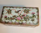 Rare Chinese Chien Lung  Qianlong Dynasty Famille Rose Oblong Box With Lid