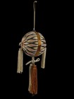 Japanese Temari Embroidered Hanging Ball Geometric Pattern Tassel