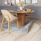 Veken 5ft Round Non-slip Rug Pad Thick Gripper Mat For Hardwood Tile Carpet