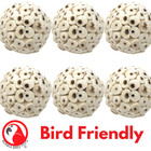 Bonka Bird Toys Mini Sola Balls Foot Talon Craft Part Parrot Cage Toy