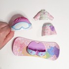 Vintage Fisher-price Snap  n Style Purple Pink Snowboarding Outfit Bundle 4 Pcs