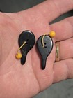 2 Scarce Rare Nice Old Vintage Bakelite Figural Paddle Board Button s 2 Hole Htf