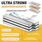 4 Pack Magnets Bar  Rare Earth Magnet Heavy Duty  Strong Neodymium Bar Magnet   