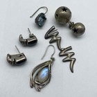 53 4g Sterling Silver 925 Scrap Jewelry Lot Turquoise Moonstone As-is