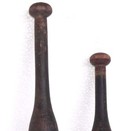 2 Pc Washing Cloth Bat wand Vintage Wooden Hand Carved Indian Collectible