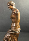 Venu De Milo Antique Bronze  19th Century  Signed Barbedienne  Brown Patina   