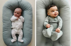 Snuggle Me Toddler Lounger Slate Organic