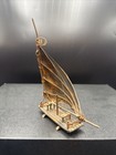 Vintage Copper Sailboat Decor Mid-century Art Deco Nautical Metal Boat Rare