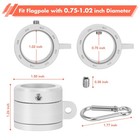 Yeesun 2 Pack Flag Pole Rings 360   Rotating Anti Wrap Flag Mounting Ring spin   