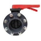 Era Sch 80 Pvc 4 Inch Butterfly Valve Kit W  Flanges   Hardware - Lever Type