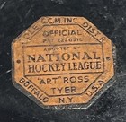 Rare Vintage 1930s Art Ross Tyer Rubber Buffalo Nhl Game Puck     Early Era