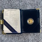 2001 W American Eagle 1 10 Oz Gold Proof Coin  5 Us Mint Box Coa