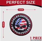 Harley Davidson Motorcycles Skull Iron On Patch-sew Patch-embroidered Patch