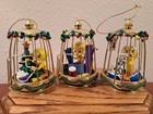 Looney Tunes Bradford Editions Tweety Christmas Ornaments Set Of 3 W Box   Coa
