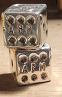 Pair Of 1 Oz  999 Silver Dice 67 5 Grams Poured Coa Apm Dice Set