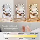 Hollywood Vanity Mirror With 12 Dimmable Bulbs Lights Three Color Lighting Mode