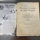 Stamp Album Book The Adventurer Around The World With Postage Stamps Vintage