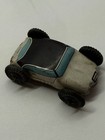 Vintage Tin Toy Car Japan Blue White Black Collectible 