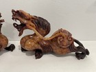 Chinese Unknown Age Pair Of Soapstone Dragon Carvings   Figures Statues