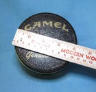 Camel Round Collectible 4  Tin - Black   Gold -  genuine Taste  - 1994 Vintage