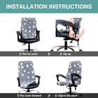 Melaluxe Office Chair Cover Universal Stretch Desk Cover Black New