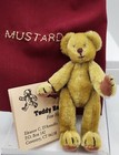 Vintage Eleanor D annolfo Handmade 4  Miniature Fully Jointed Teddy Bear Mustard